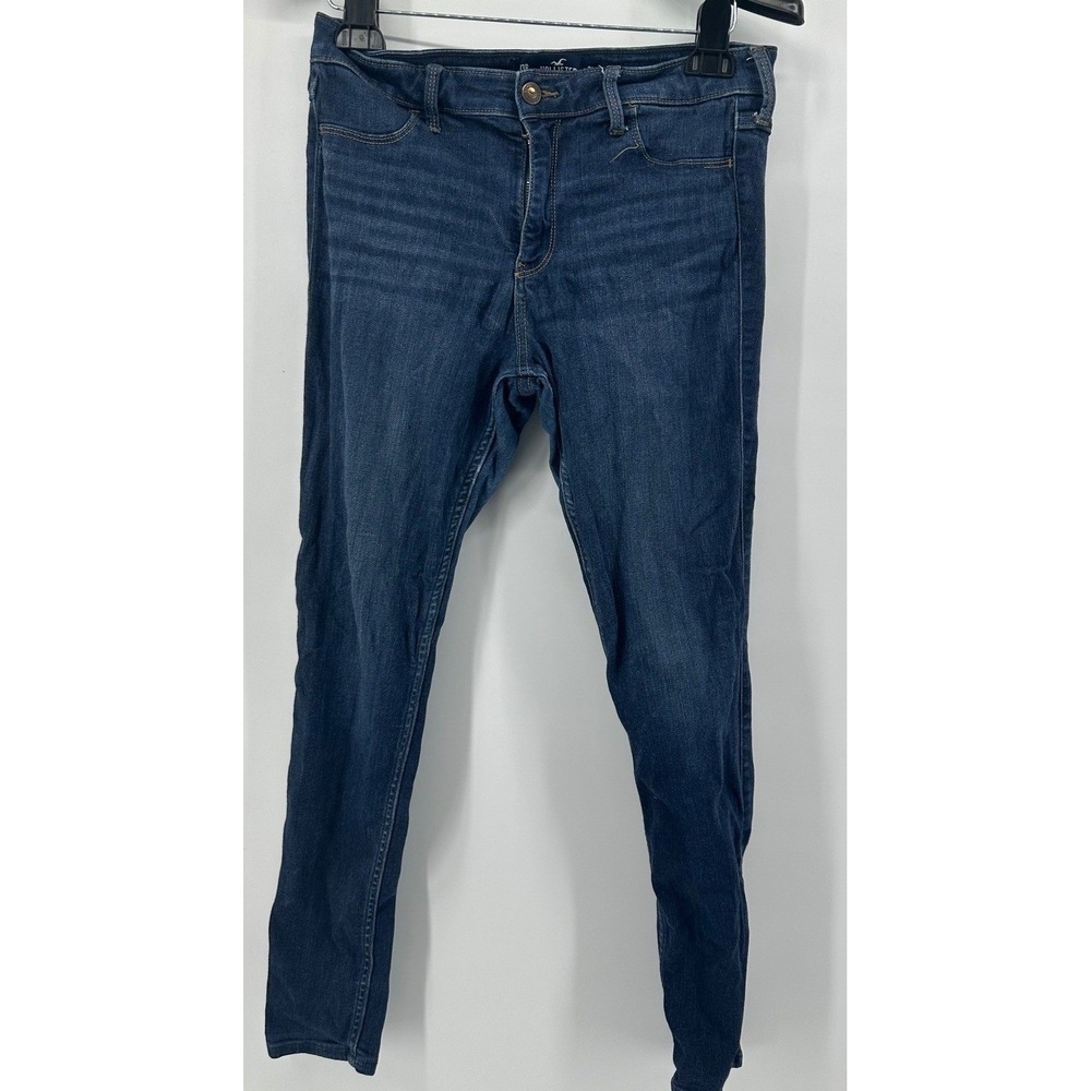 Hollister High Rise Super Skinny Jeans Dark Wash Blue Mens 31x28 Stretch Denim